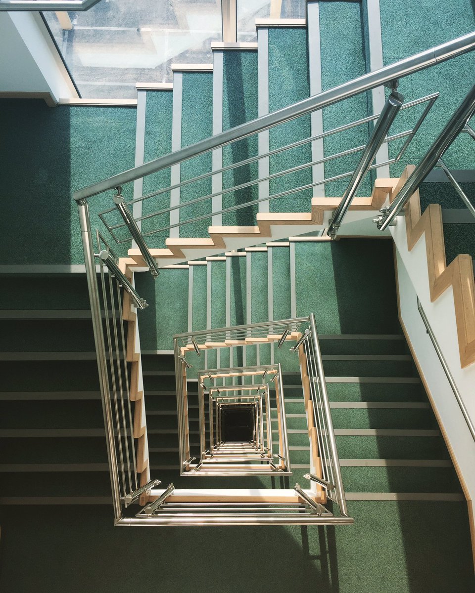 How many sets of stairs do we have to carry signs up today 😕