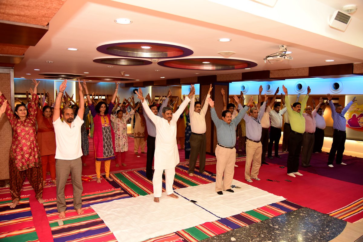 BPCLimited's tweet photo. #InternationalYogaDay celebration @BPCLimited with C &amp; MD Mr. D Rajkumar &amp; employees. #InternationalYogaDay2017 https://t.co/gsXtwkirnS