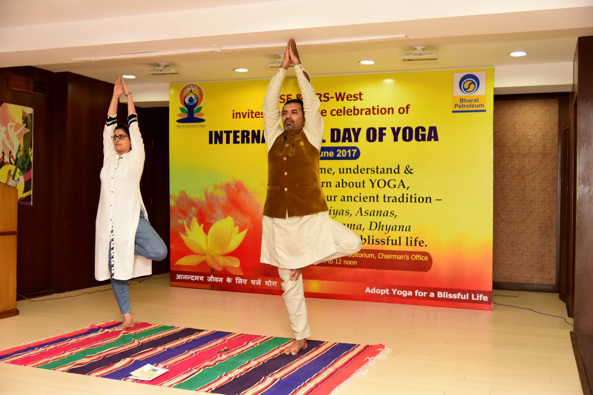 BPCLimited's tweet photo. #InternationalYogaDay celebration @BPCLimited with C &amp; MD Mr. D Rajkumar &amp; employees. #InternationalYogaDay2017 https://t.co/gsXtwkirnS
