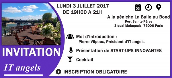 NMercouroff's tweet photo. Plénière IT-Angels ce 3 juillet: venez écouter pitcher les pépites françaises de demain !
https://t.co/01xpHo4hfS #StartUp @ITangelsparis https://t.co/jB6Nsonghv