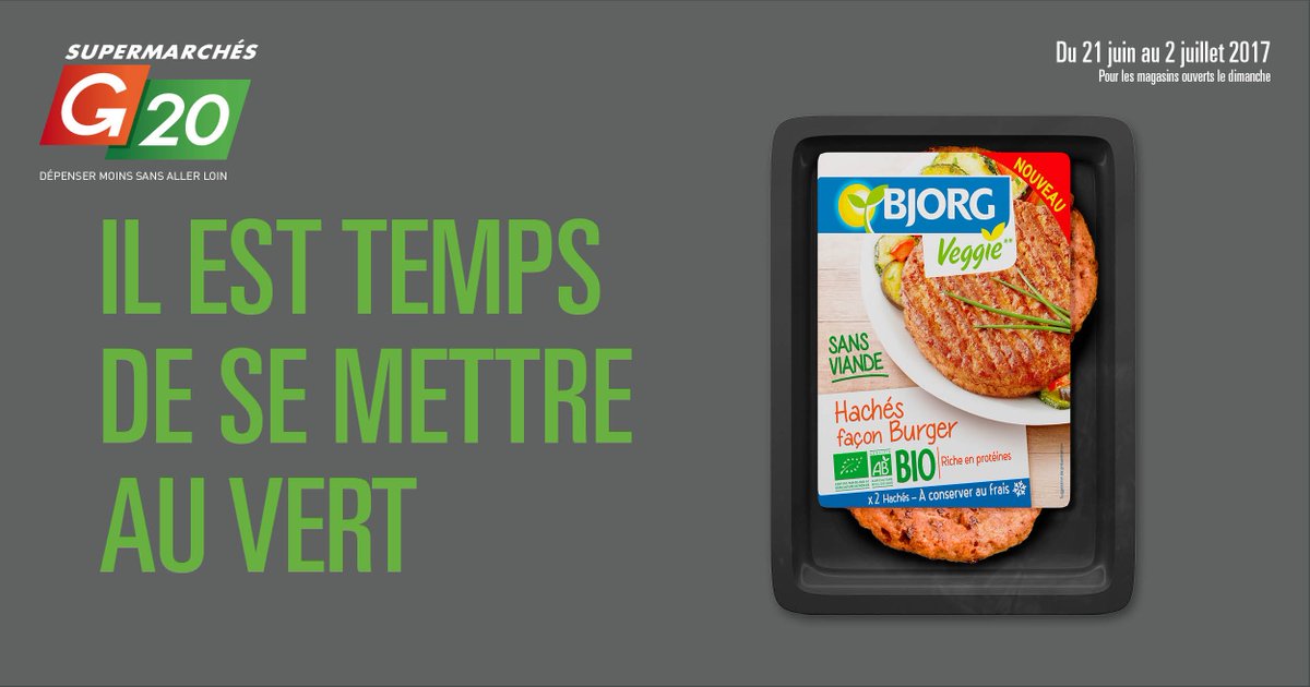 Il est temps de se mettre au vert... <a href="/Supermarche_G20/">Supermarchés G20</a>
