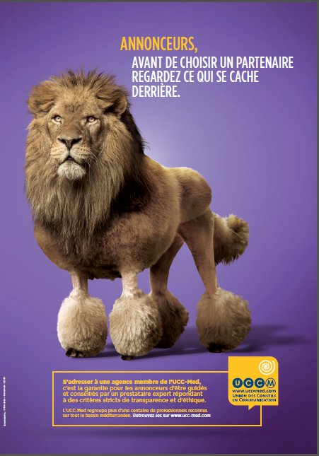 agencewonderful's tweet photo. .@agencewonderful signe la nouvelle campagne de l'@UCCMED 👊 👊 #pub cc @Iletaitunepub #affichage #communication https://t.co/a70LcskAqG