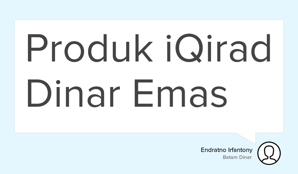 batamdinar's tweet photo. Check out our new article: Produk iQirad Dinar Emas https://t.co/X8Qqvy33t2 #Emas #Dinar #Islam https://t.co/RAVBdUKeRR