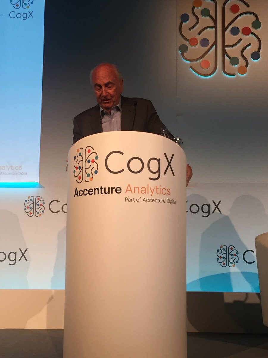 Lord Young speaking at #CogX If we do this right, job losses from AI could become new jobs in leisure. A 4 day working week - sounds good!