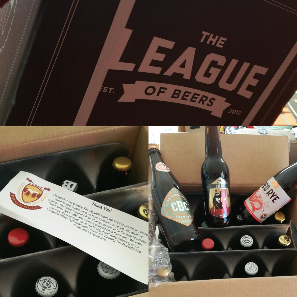 Matt92brew's tweet photo. Yay it arrived! Super stoked with the selected beers! Whoop! @leagueofbeers @TastingLeague @BrewingRepublic https://t.co/ha9IDiK7tn