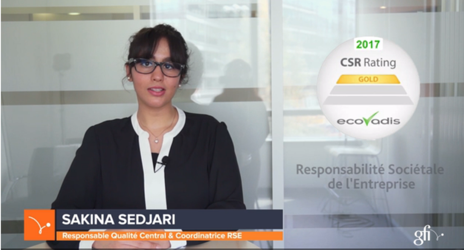 inetum_fra's tweet photo. 🌎#RSE : Gfi reçoit le label Gold #EcoVadis ! Sakina Sedjari, Resp. Qualité &amp; Coordinatrice RSE nous en dit plus ➡️ https://t.co/2x6FV85itV https://t.co/k4x8gCJ53U