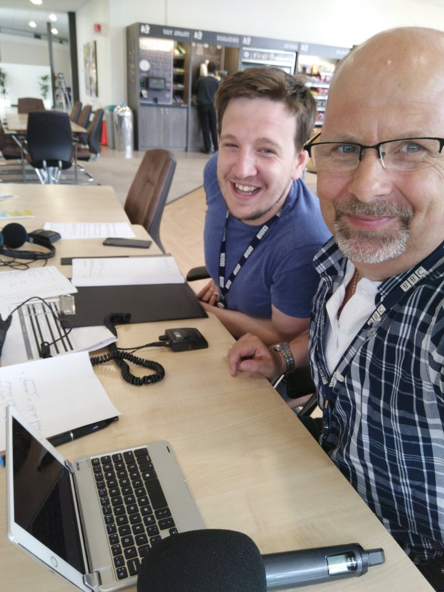 jameshazell's tweet photo. All set up ready for #SuffolkDay. Live from BT Martlesham, looking at the Innovation in Suffolk. @BBCSuffolk https://t.co/sS9QdmKYl0