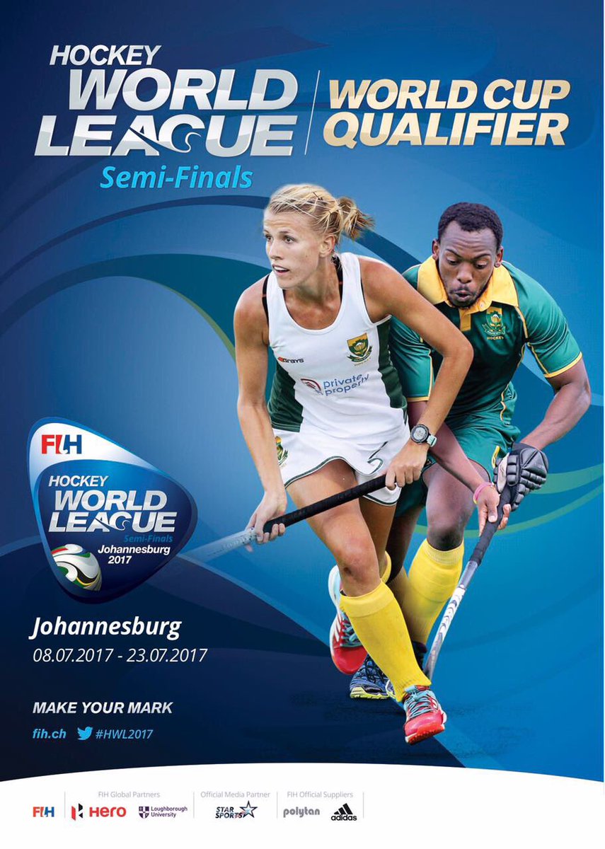 After a tough training camp the <a href="/SA_Hockey/">SA Hockey</a> selectors did an amazing job.
Looking forward to both teams making us proud at the #HWL2017