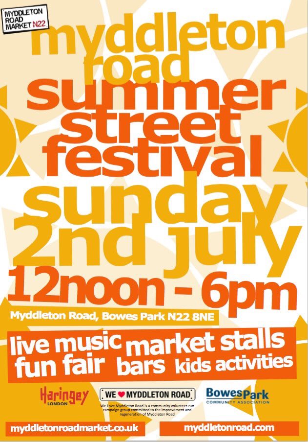 MyddletonMarket's tweet photo. Not long now for the biggest and bestest street party of the year in "officially" London's best high street! @TimeOutLondon @standardnews https://t.co/16Mp2QufyJ