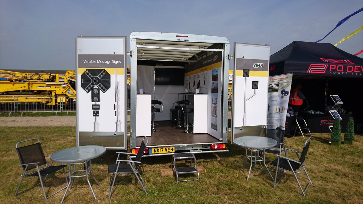 VMS exhibition van ready for visitors at #RailLive2017 in the signaling zone