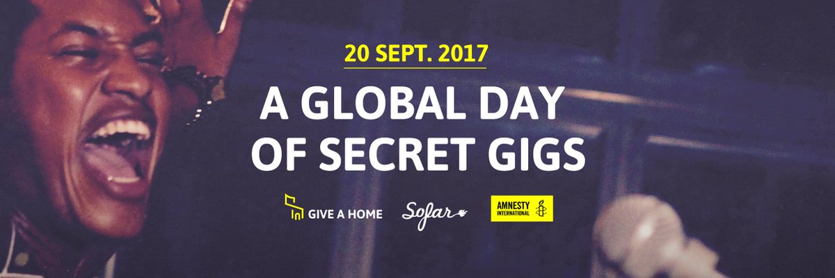 Save the date guys! Togehter with <a href="/amnesty/">Amnesty International</a> we can help thousands of people just by celebrating our passion to music! #GiveAHome #Refugees