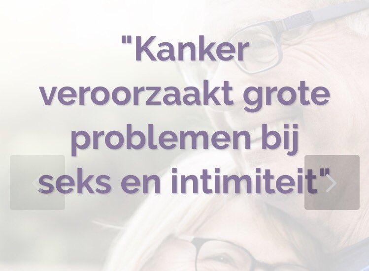 Kanker veroorzaakt grote problemen bij seks en intimiteit. Nieuw NFK campagne!kankerenseks.nl lees ook: nfk.nl/index.php?id=1…