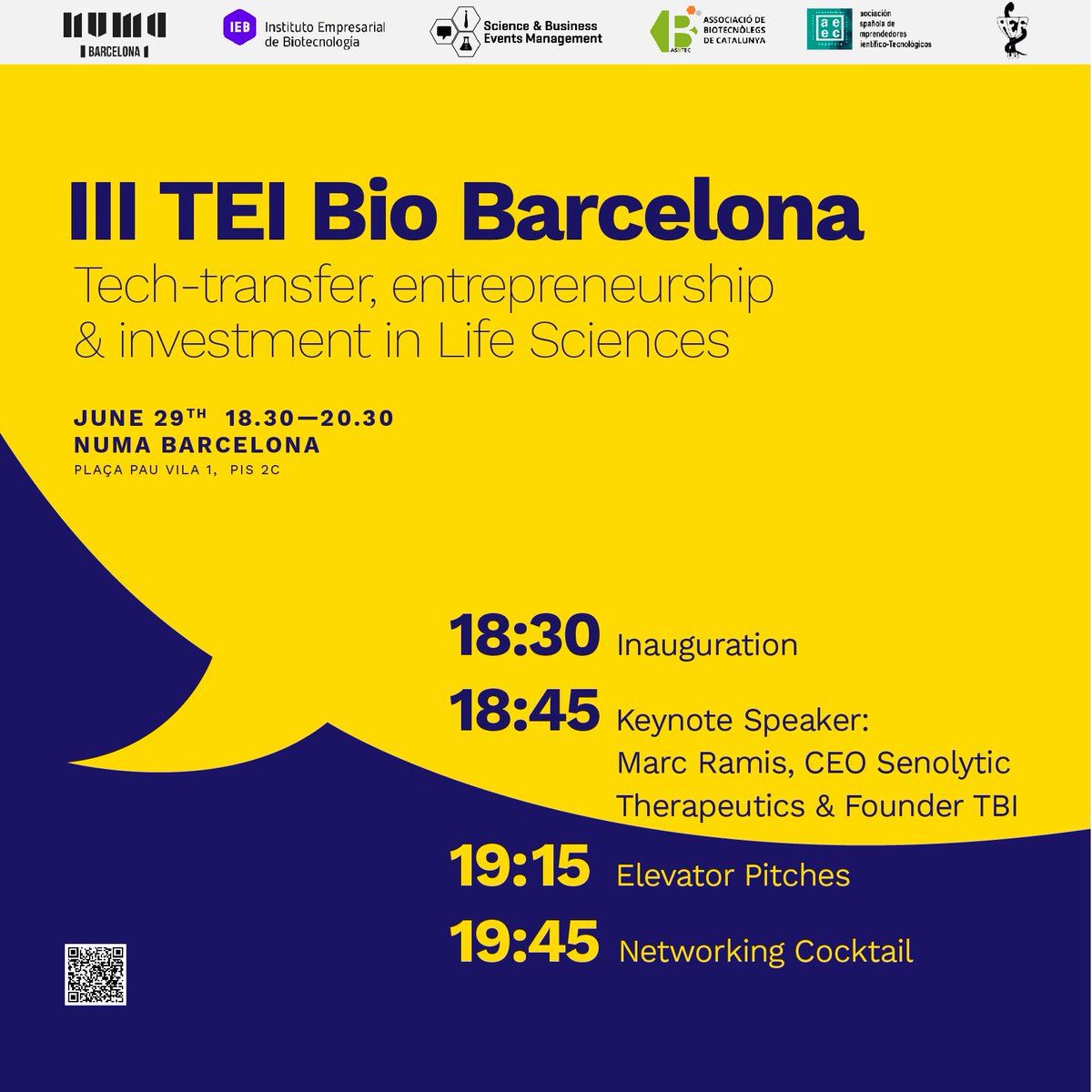 Próximo Encuentro <a href="/TEIbio/">Encuentros TEI bio</a> #Barcelona  con <a href="/markramis/">Marc Ramis Castelltort</a>  29 de junio  ¡Reserva tu plaza aquí! biocat.cat/es/agenda-del-…