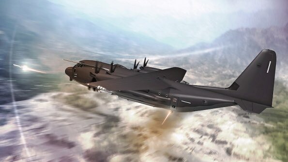 laraseligman's tweet image. .@LockheedMartin unveils a Special Ops C-130J Super Hercules for international export, my story #PAS17 @AviationWeek aviationweek.com/paris-air-show…