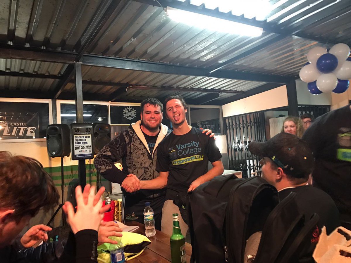 VCSportsLife's tweet photo. Len Visser (right) took the most wickets (33) for the VC Sandton action cricket team. Well done Len #VCSTN #VCSportsLife https://t.co/3d0A4as2Nh