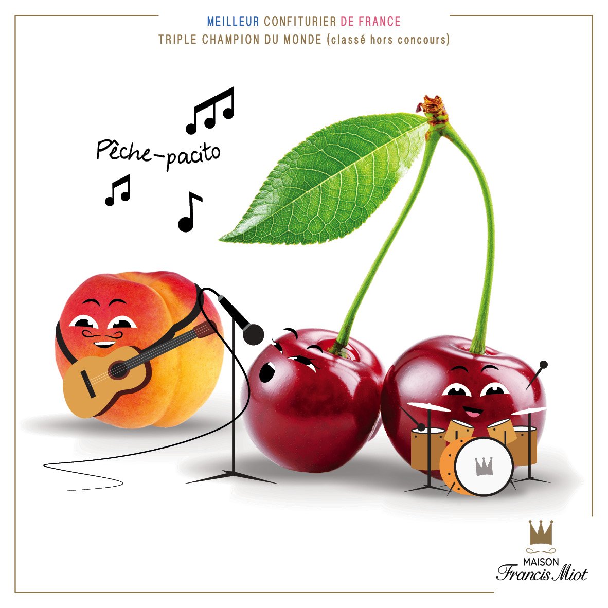 Maison_F_Miot's tweet photo. 🌞Profitez de l'été!🍒🍑🍓
Des Pêches Mode vous propose sa reprise du tube de l'été "Pêche Pa Citooo"🎶 #75%defruits
#despacito #FeteDeLaMusique https://t.co/Y0NwPvaovm