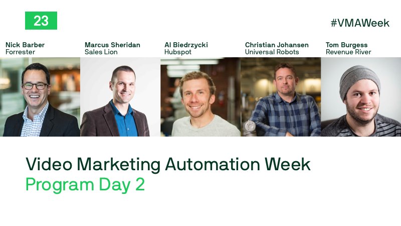 Ready for day2 of #VMAWeek!? Great lineup for today with some great news coming up. Sign up to save your spot bit.ly/2s0afef