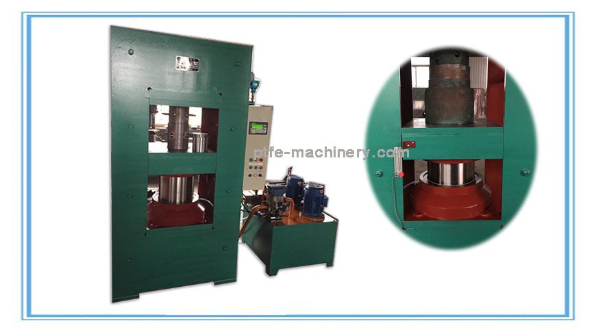 Plastic moulding machine with hydraulic damping system @http://ptfe-machinery.com/all-products/ptfe-plastic-molding-machine/