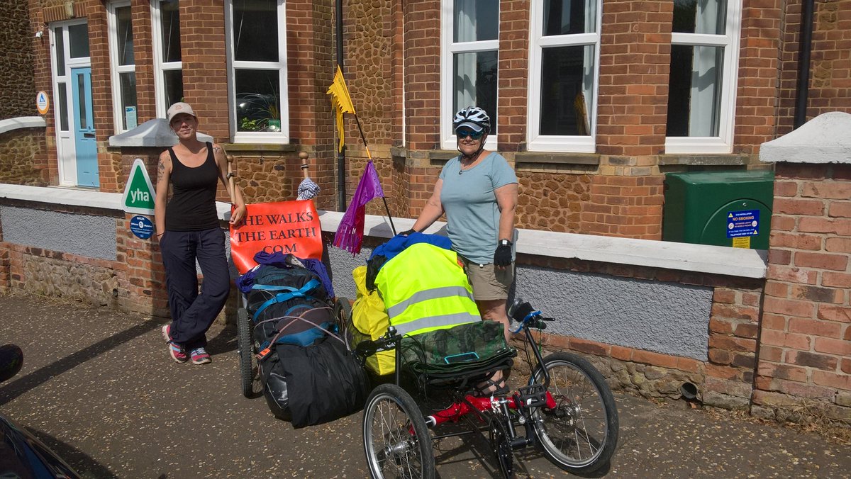 Look out for these amazing ladies walking/cycling today from Hunstanton towards Wells. Give them space and respect on their quest #Respect