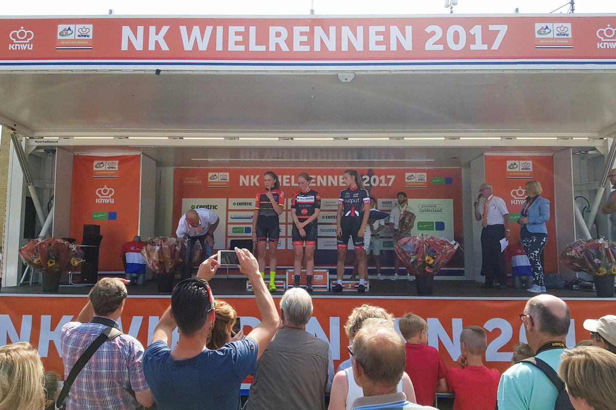 Podium bij de Nieuwelingen-Meisjes. 
1. Maud Rijnbeek
2. Sofie van Rooijen
3. Femke Gerritse

#NKMontferland