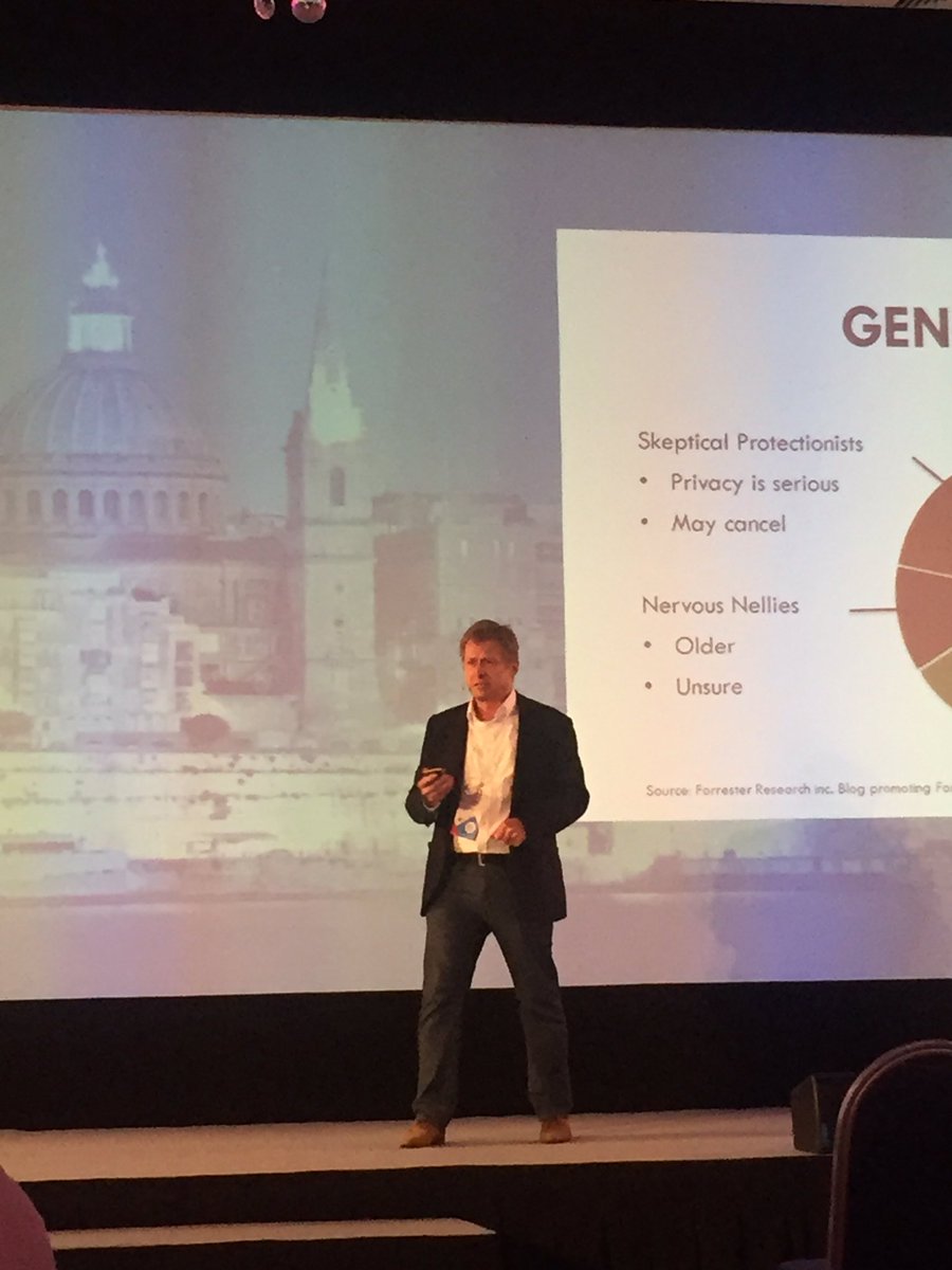 Selligent's tweet photo. "Data is like a product. Customers need to want to give you data."
Thomas Curwen, Director, Kii Marketing, at #ConsumerFirst17 Summit. https://t.co/ts3Y2F07Nq