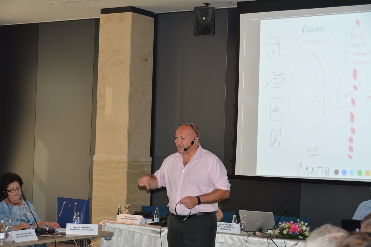 MCTrainUK's tweet photo. @coe Training in Cybercrime & Electronic Evidence, Budva, Montenegro for South-Eastern European judges & prosecutors - #greatstarttoweek https://t.co/xQEhIMMeFx
