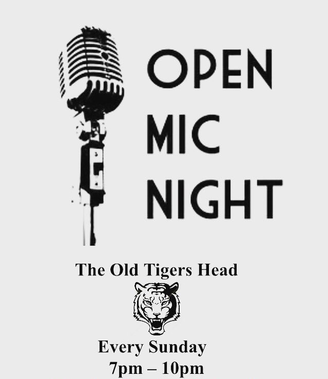 This Sunday come along and show us your talent or watch the talent unfold! #openmicnight #sunday #getdownhere