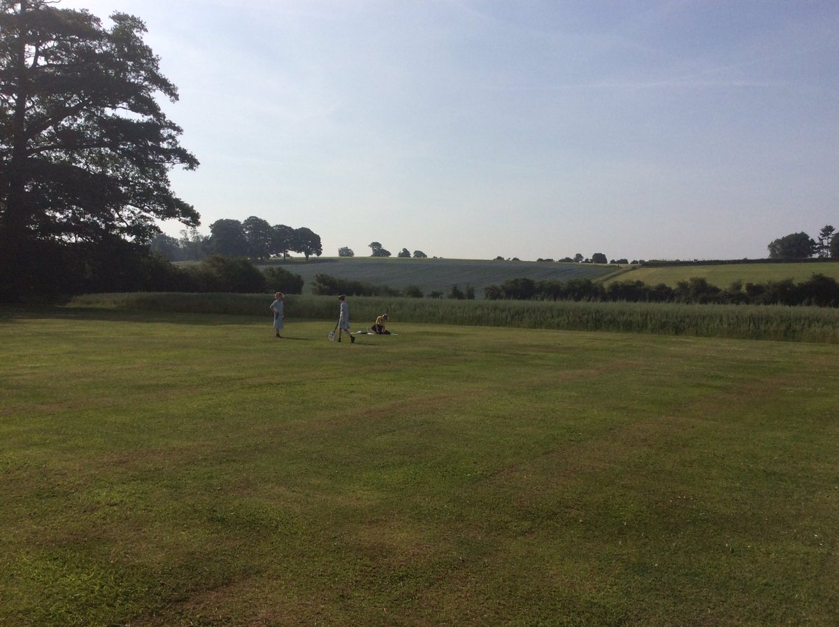 TheDownsSchool's tweet photo. Yr 5 enjoying the weather while finding area &amp; perimeter of a rounders pitch. #outdoorlearning #amazinggrounds #mathsisfun https://t.co/kSJytF53As