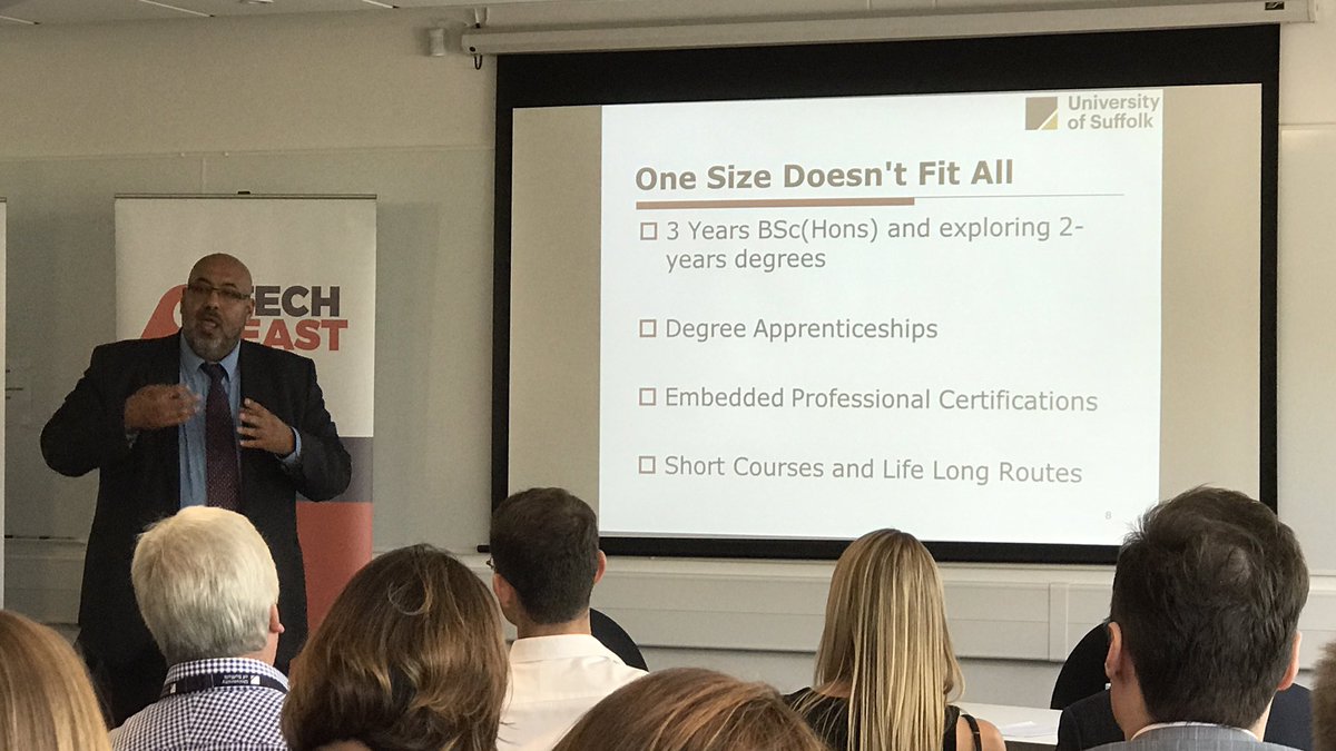 coderus's tweet photo. Prof Mohamed Abdel-Maguid @UOS_SciTech outlines ways of addressing HE #TechSkills challenges @UOS_IWIC with @TechEastUK @NewAngliaLEP https://t.co/cdMfL8KWrK