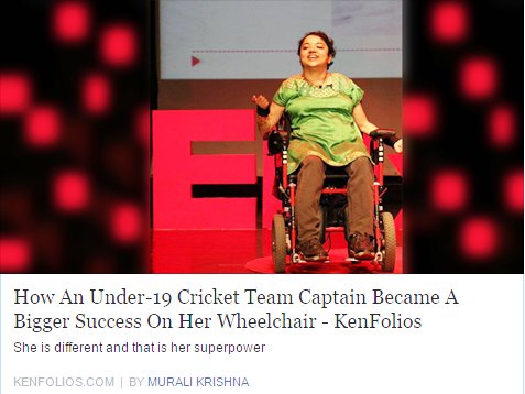 InjectDeb's tweet photo. An ace cricketer and a swimming champ became numb below her neck in a flash of a second: https://t.co/lH5RAWxOcm https://t.co/OojAKXOHzs
