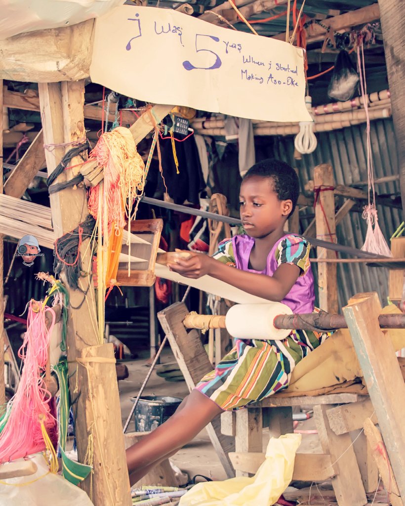 kudoskumazz's tweet photo. Yea! 
It's about this little mighty girl who started making Aso-Oke at age 5(five) #icm5inlagos #icm5inlagos💥challenge
#inspirational #wcw https://t.co/bMAI6Rx0uQ