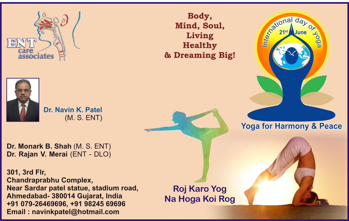 ent_care's tweet photo. #Yoga is the fountain of youth. You're only as younger as your #spine is flexible.
#HappyYogaDay https://t.co/F8w9zBQtCr