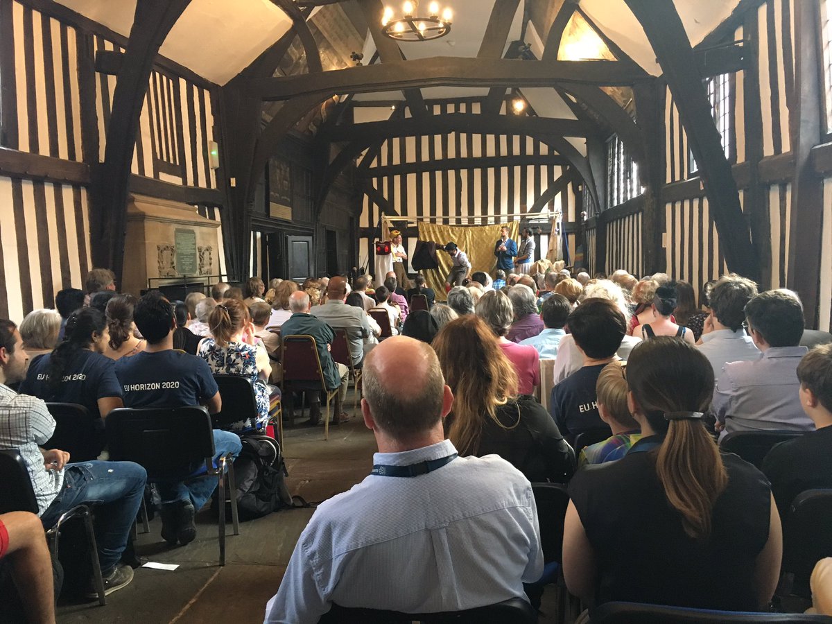 Fab time playing with the mighty <a href="/HandleBards/">The HandleBards</a> at Leicester Guildhall. We're honoured to have supported them for 5 years. Thanks guys!