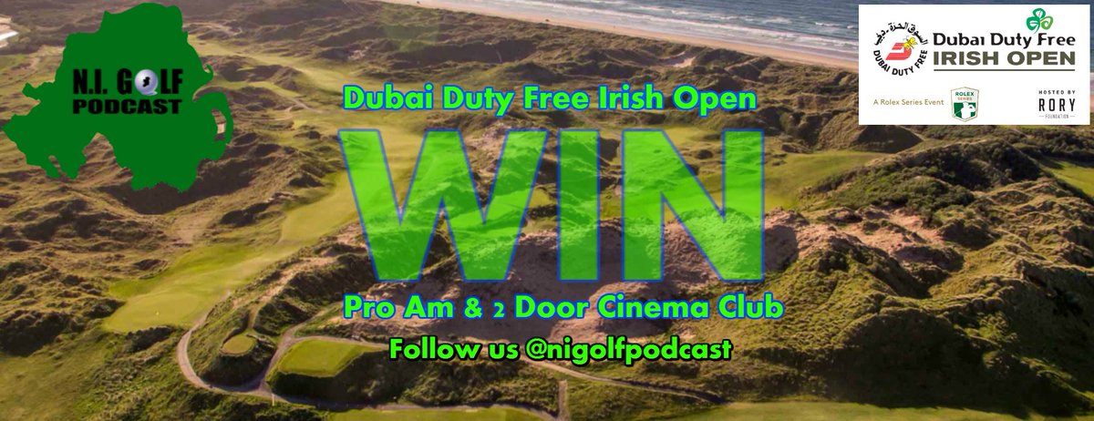 NIGolfChannel's tweet photo. WIN pr. tickets to @DDFIrishOpen Pro Am Day &amp; Opening Ceremony feat @TDCinemaClub Simply follow us and retweet to be in the draw. Good luck! https://t.co/5vicnbAdTb