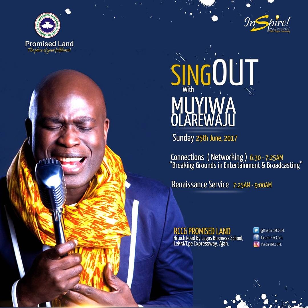 InspireRCCGPL's tweet photo. You can join @officialmuyiwa Live online at https://t.co/GPhlZuMB1r and on Facebook at RCCG Promised Land

Don't come alone. Invite someone. https://t.co/MoUfBNoaX6