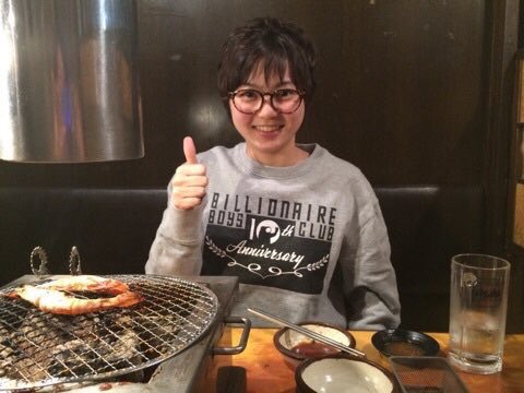 彼氏と焼肉なう