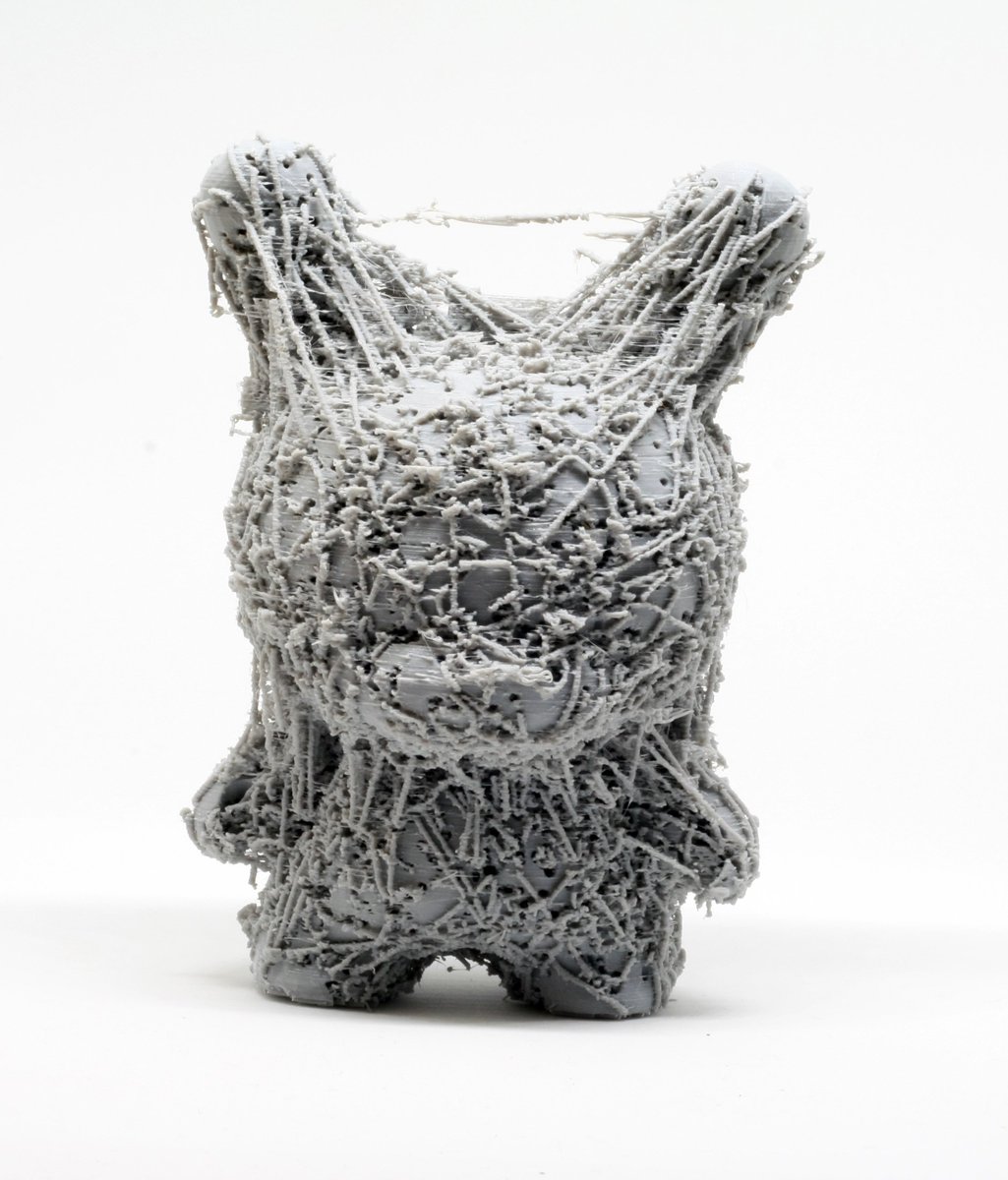 deodose's tweet photo. Printed this crazy little #dunny with @Kodama3D #trinus3d splines made with #xparticles in #cinema4d . https://t.co/ZeA3LeFLot
