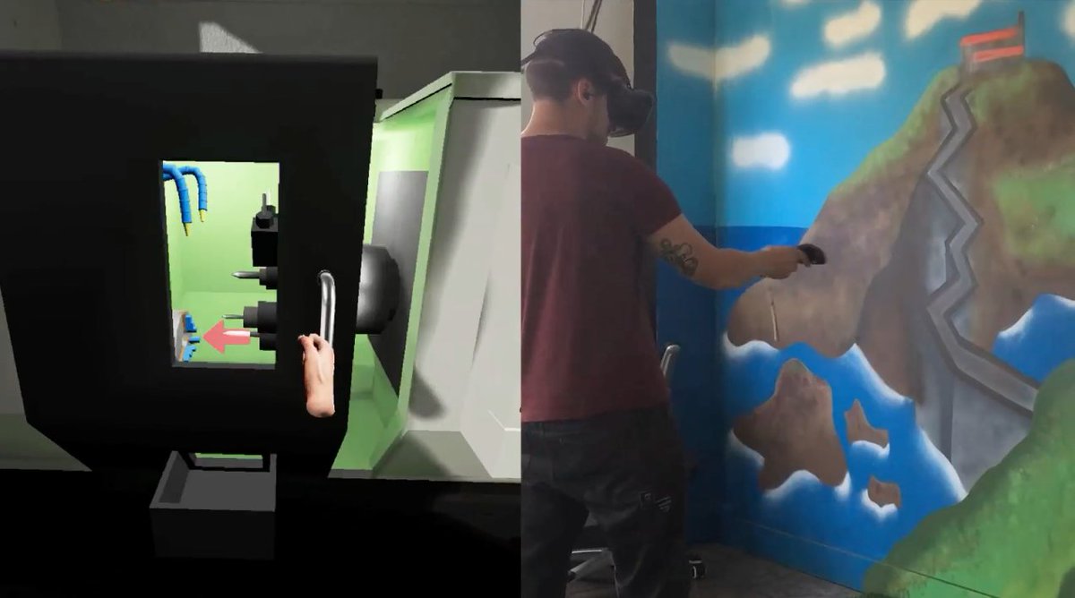 BeitxuStudios's tweet photo. Mecanizando en #MachiningVR, nuestro taller de mecanizado en #realidadvirtual. #VR #formacion #Industria40 #Mungia #sartutabeitxu https://t.co/JUjTKhiLK8