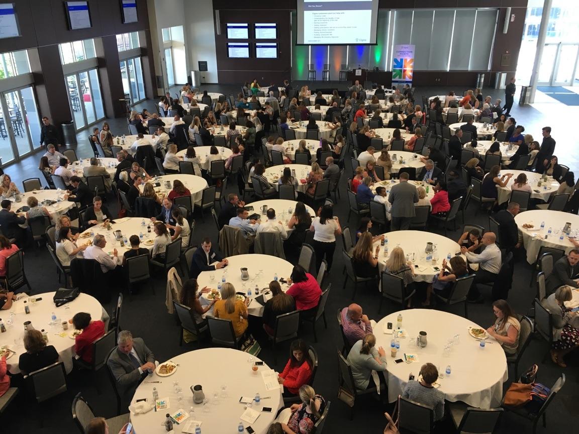 Cigna's tweet photo. Our #CignaNewEngland Summit is underway and attendees are looking forward to a day full of great discussion. #HRThoughtLeaders https://t.co/y0b16eaPXq