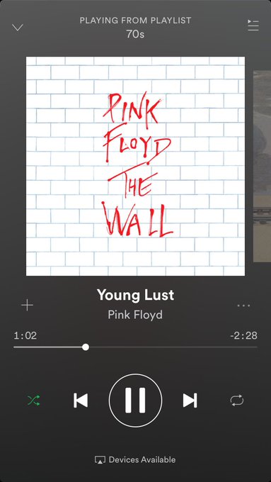 Another one of my anthems. Favorite scene of The Wall. If you suffer from clinical depression or coming