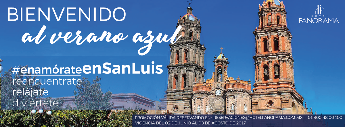 HotelPanoramaSL's tweet photo. En #SanLuis se vive el #VeranoAzul, vive la experiencia con nosotros y RESERVA con anticipación. https://t.co/FL7k70iQYQ