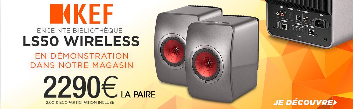 Hifissimo's tweet photo. @Hifissimo information : Enceinte bibliothèque Kef LS50 Wireless en démonstration dans notre magasin !
Venez-les découvrir !! https://t.co/dOPB30BhUP