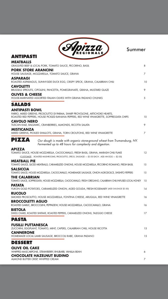 ApizzaRegionale's tweet photo. Welcome to our official start of #summer! #summermenu #eatlocalcny #cnyeats #believeinsyracuse #ApizzaRegionale #cuse315 #pizzaparty https://t.co/y9An9gJzhc