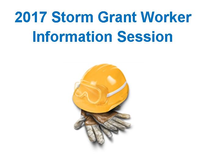 EdenAreaOneStop's tweet photo. Want to learn how you can better your community AND get back to work too? Join us at 10AM  for our 2017 Storm Grant Worker info. session! https://t.co/O3dnGJbTP3