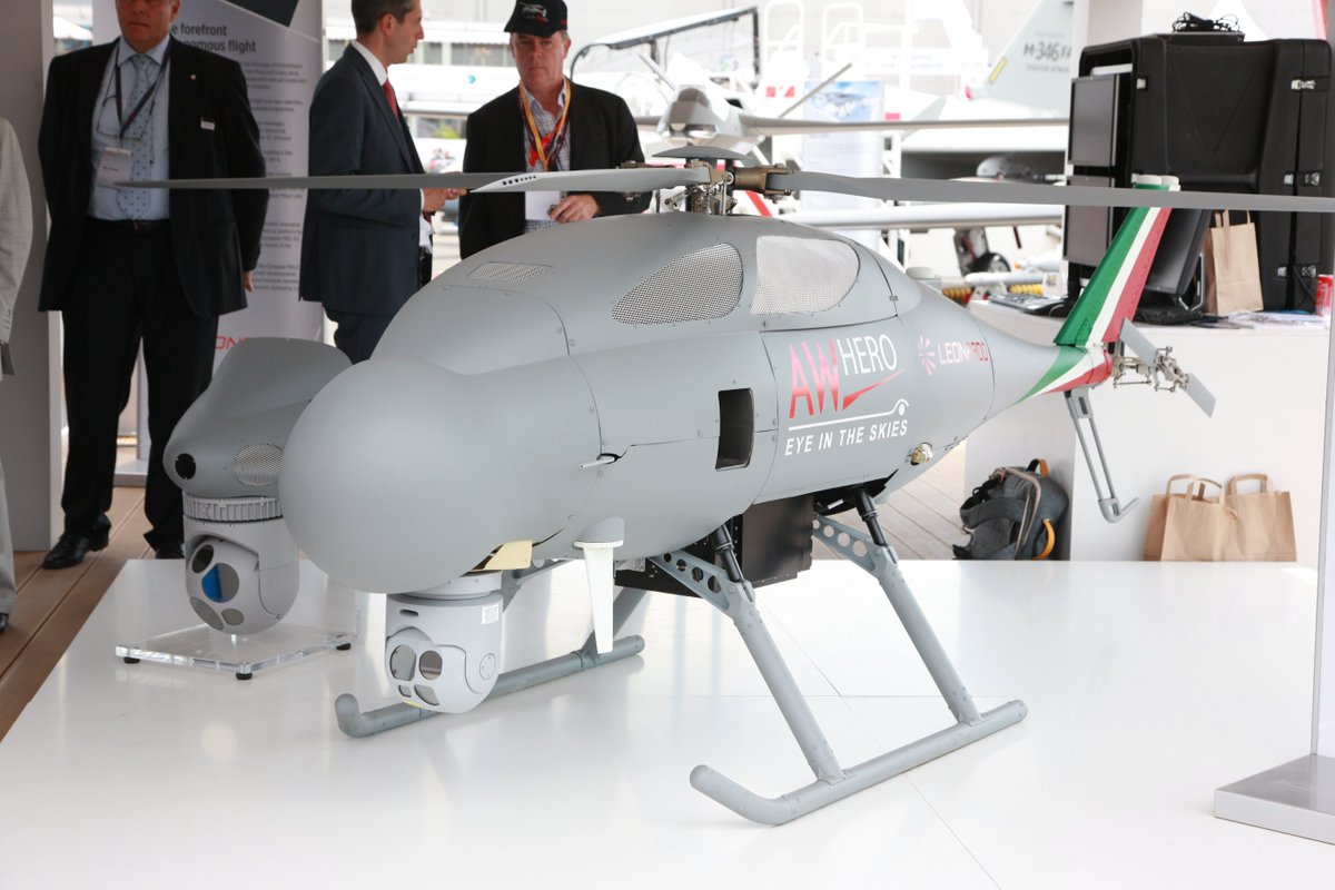 الطائرة المسيره AWHERO R-UAS من شركة Leonardo  DC2BwYyXsAE0HWO