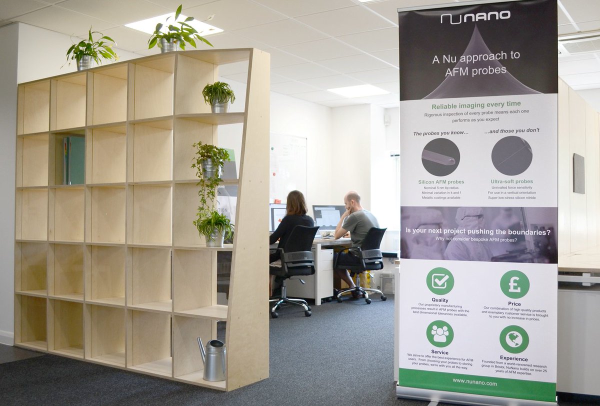NuNanoLtd's tweet photo. NuNano joins new Bristol hub @Unit_DX for science start-ups’ latest #blog #AFMprobes #AFM #innovation #incubator https://t.co/btP9eMfXBC https://t.co/ltS0zF57Te