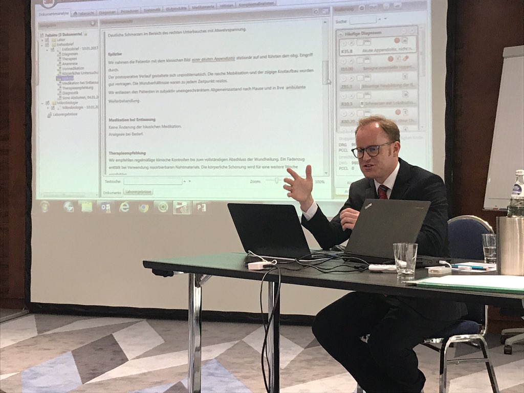 mesalvo_de's tweet photo. Auf dem i-SOLUTIONS Health Controllertag in Leipzig präsentiert Joachim Mündler von 3M Medica das System 360 Encompass #Fit4Controlling https://t.co/jA23be1Ajo