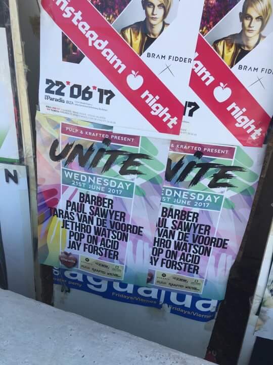 Darren_Krafted's tweet photo. Good seeing our posters up all over the place, it's time to UNITE !

#ibiza #ibiza2017 #party #rave #deephouse #housemusic #techhous #repost https://t.co/vJPxnSLyJy