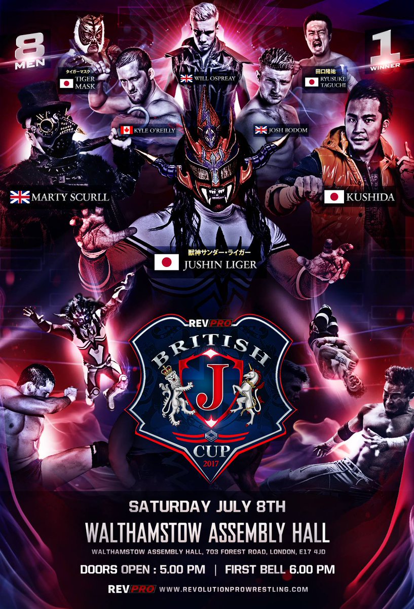 2 balcony &amp; 11 floor tix left for #BritishJCup. Lets get this sold out so we can stop tweeting'BUY YOUR TICKETS NOW' revolutionprowrestling.com/events