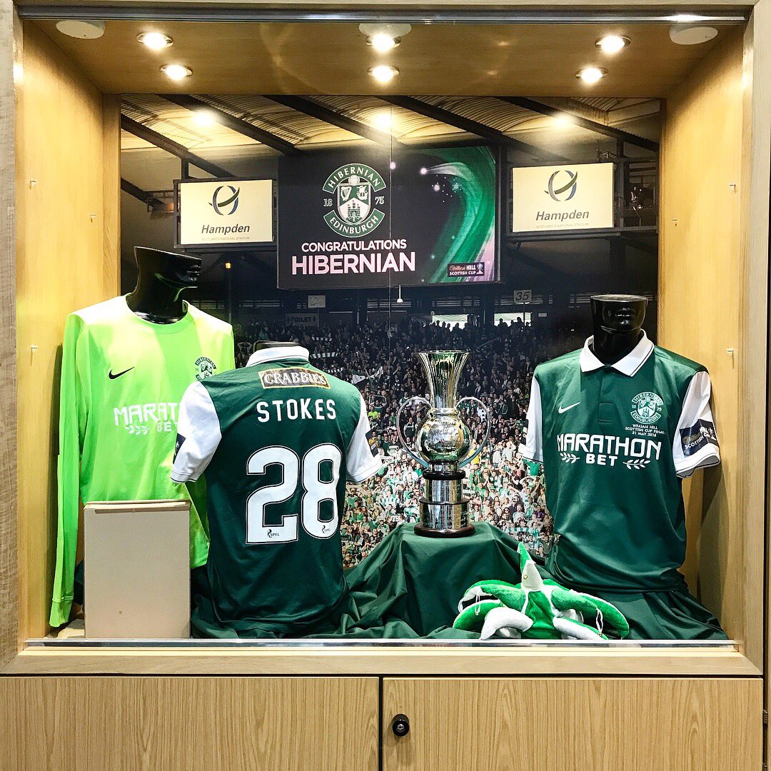 HibsTrust's tweet image. 🏆 | Did you get the chance to see the new Scottish Cup winners display in the board room at our Open Day? We'd love to know what you think!